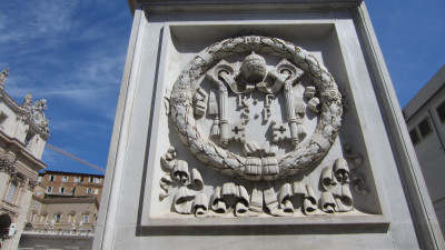 Plakaat bij St.Pieters Basiliek