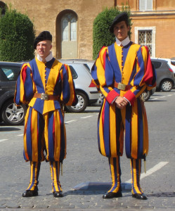 Wachters in Vaticaanstad