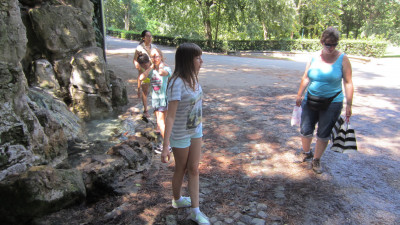 Verfrissing in Villa Borghese Park