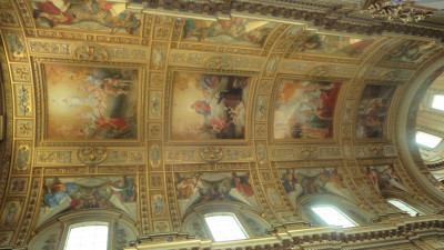 Plafondschilderingen Basilica S Andrea Della Valle
