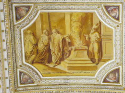 Detail Plafond Kaartengang Vaticaan Museum
