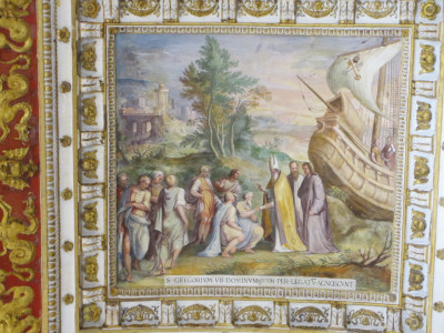 Plafondschildering Kaartengang Vaticaan Museum