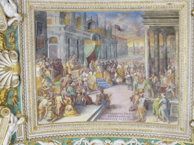 Plafondschildering Kaartengang Vaticaan Museum