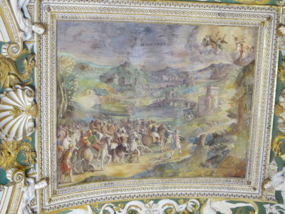 Plafondschildering Kaartengang Vaticaan Museum