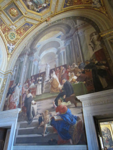 Schildering Vaticaan Museum