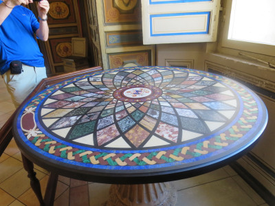Tafel in Gang Vaticaan Museum