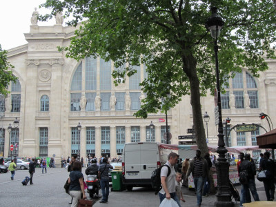 Buitenkant Gare Du Nord Station