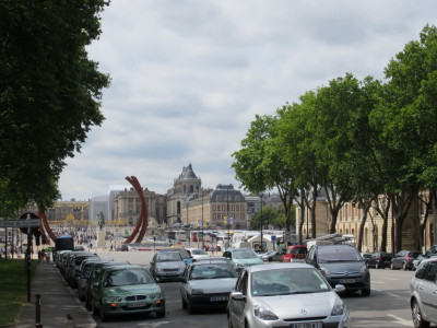 Straat naar Paleis van Versailles