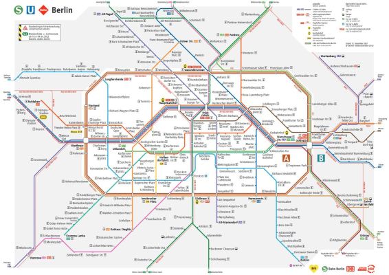 Metromap Berlijn