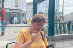 Koffie drinken bij Rosenthaler Platz