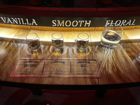 Proeverij bij Jamesson Whiskey Stokerij