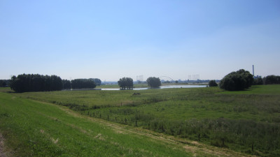 Waalbrug in de verte