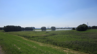 Waalbrug in de verte