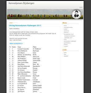 Uitslag Kennedymars Rijsbergen 2017