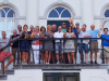 Zundertse Vierdaagselopers op het bordes gemeentehuis