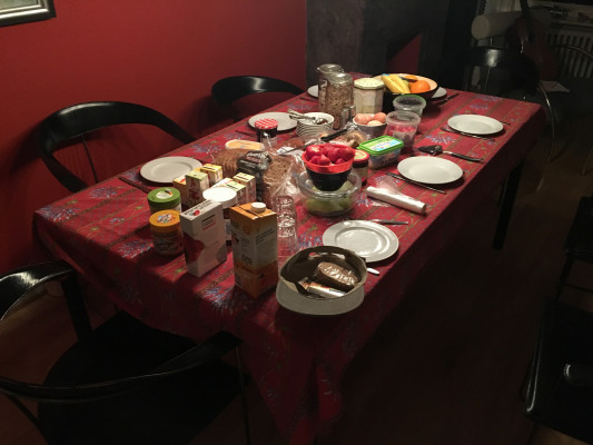 Ontbijttafel
