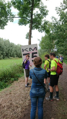 Nog 75 km lopen