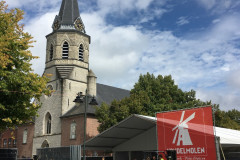Tent voor afhalen startbewijs