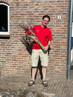 Gladiolen voor behalen 4Daagse Nijmegen 2022