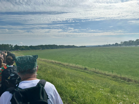 Lopen over dijk Dag 4