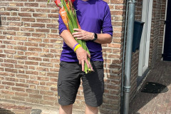 Gladiolen bij thuiskomst