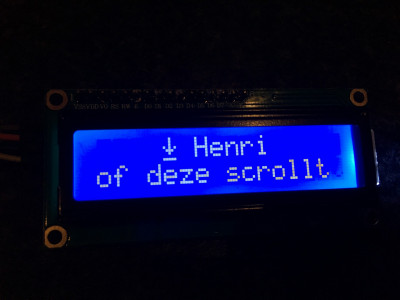 LCD Scherm Output