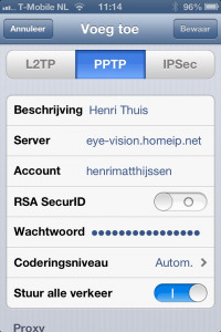 iPhone - VPN Settings