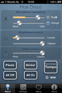 Hue Disco App - Main