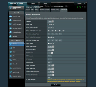 Asus RT N66U - Advanced Wireless Instellingen