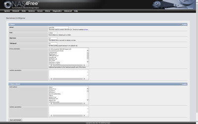 NAS4Free - Services LCDProc