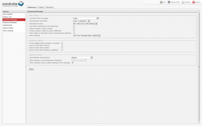 Roundcube - Preferences