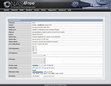 NAS4Free - Uptime
