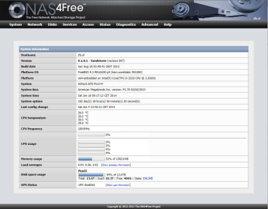 NAS4Free - Uptime