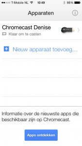 Nieuwe Chromecast Toevoegen