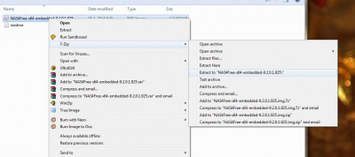 NAS4Free - Extract met 7-Zip