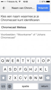 Chromecast Naam Geven