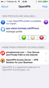 iPhone OpenVPN - Add Profile