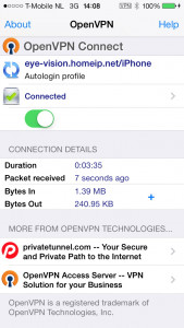 iPhone OpenVPN - Connect