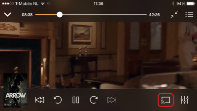 Plex Chromecast Knop