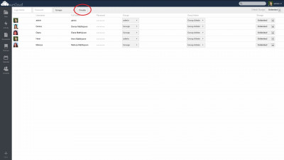 ownCloud - Gebruikers Toevoegen