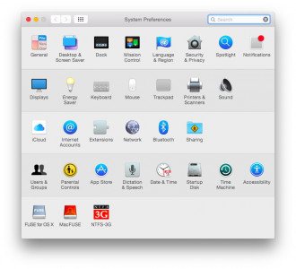 Instellingen OS X