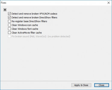 Codec Tweak Tool - Fixes