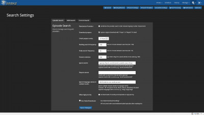 SickRage - Search Settings