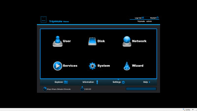 Webinterface Tripmate Nano