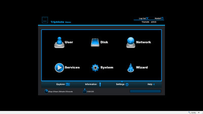 Webinterface Tripmate Nano