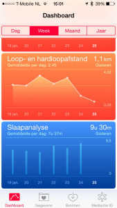 Koppeling Xiaomi Mi band met Health App