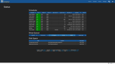 SickRage - Server Status