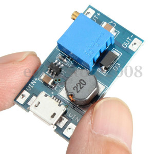 2A DC-DC Boost Step up Conversion Module MicroUSB 2V-24V to 5V-28V 9V 12V 24V