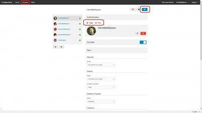 Trakt.tv voor Plex Web Configuratie - Accounts