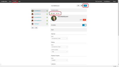 Trakt.tv voor Plex Web Configuratie - Accounts